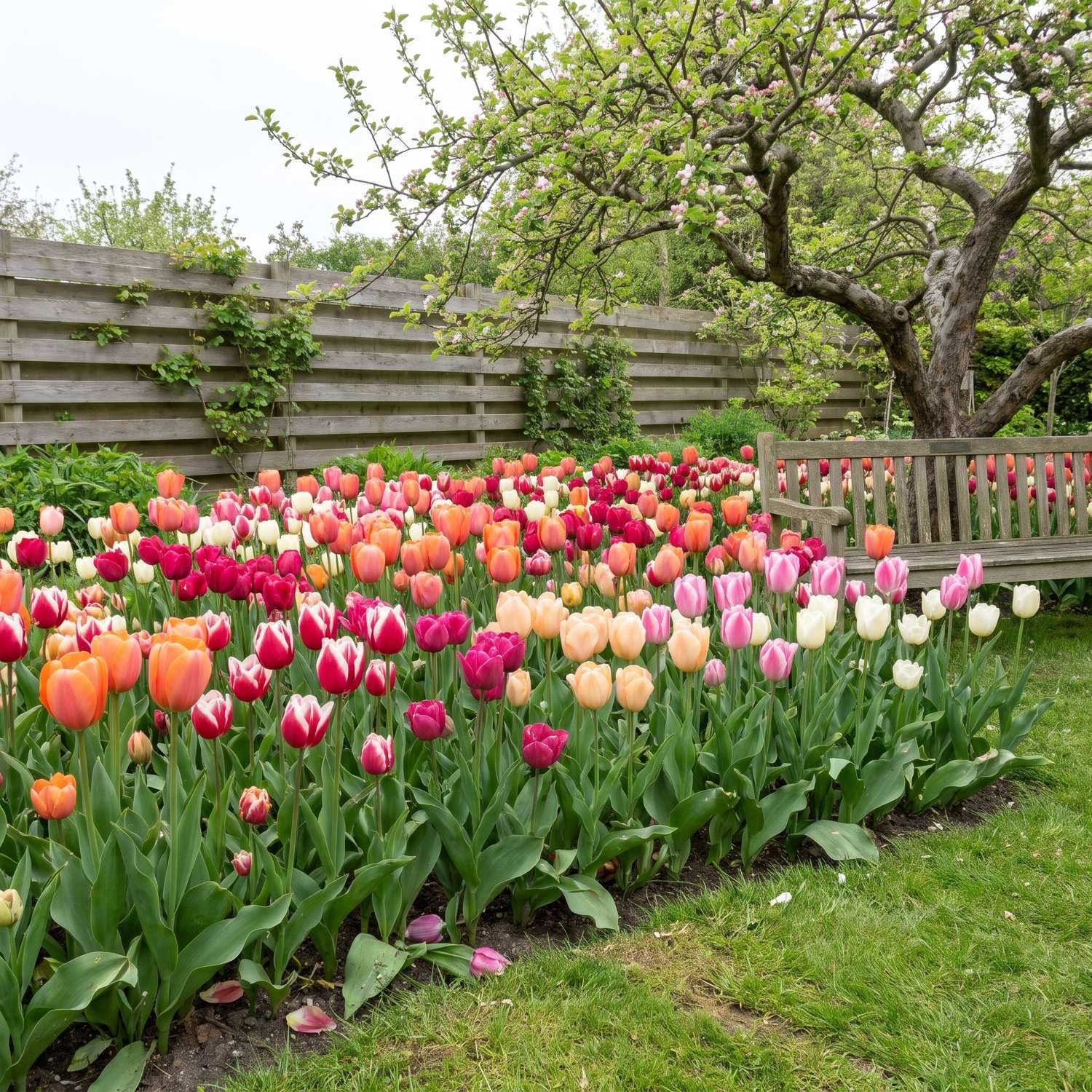 Færdigbed 'Forever Rainbow' (1 m²)